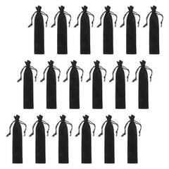 30 Pcs Fabric Velvet Pencil Pouches Drawstring Pen Bags Soft Pen Cases For Women