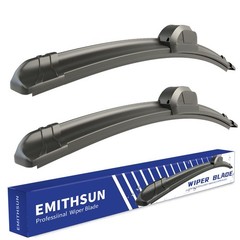 EMITHSUN OEM QUALITY 26&Prime; + 18&Prime; Premium All-Seasons Black Wiper Blades Quite