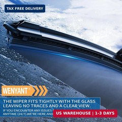 22&Prime;/21&Prime;/11&Prime; Windshield Wipers Compatible with Jeep Grand Cherokee 2014-2021 Fron