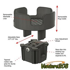 Mug Buddy – Cup Holder Adapter System for Yeti Rambler 14 Oz Mugs