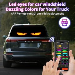 Devil Eyes Light for Cars, 15&Prime;x4&Prime; LED Eyes for Car Windshield, 14.7×3.6 inch