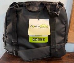 Genius Pack Hi Altitude Flight Bag Black Seatback Wrap Passport/Tablet/Magazine
