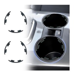 6PCS Car Cup Holder Insert Limiter,Silicone 2.28*0.48*0.47 inch, Black