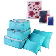9Pcs Packing Cubes Travel Luggage Organizer Bags Water Resistant Clothes Storage