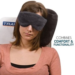 Travelon Ultra Fleece Travel Pillow & Sleep Eye Mask Set