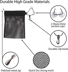 Waterproof Multifunctional Toiletry Shower Bag for Gym, Travel, Business and Fol