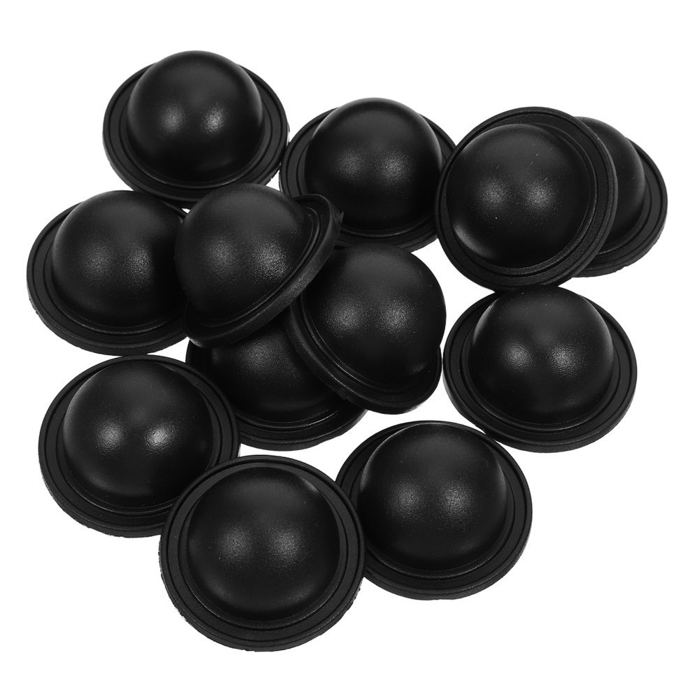 12Pcs Black Plastic Bag Feet Studs Replacement for Luggage Accessories