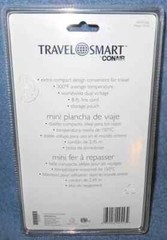 CONAIR TRAVEL SMART MINI TRAVEL IRON MODEL TS100 DUAL VOLTAGE – NEW IN PACKAGE