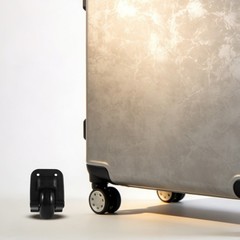Replacement Rubber Wheels for Suitcase Silent Smooth Swivel Black