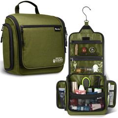 Travel Toiletry Bag for Men and Women – (10.6”X10.6”X3.2”) Large Hanging Toiletr