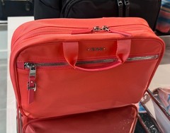 NEW TUMI Voyageur MELISSA Zippered Cosmetic Toiletry Bag – BRIGHT CORAL
