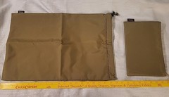 Hartmann Tan Zippered Toiletry Bag/ Accessory Pouch & Drawstring Laundry Sack