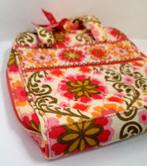 Vera Bradley Folkloric Pattern Tech Organizer Toiletry Bag 9 x 9&Prime; Fast Shipping