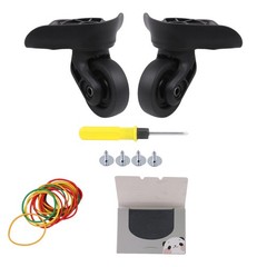 Black Luggage Suitcase Swivel Wheels & Oil Blotting Sheets Pack of 2