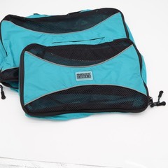 ProPacking Cubes Travel Organizer Unisex OS 4 Piece Set Teal Mesh Ripstop NEW