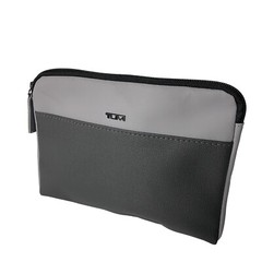 TUMI For Delta Black Gray Pouch Cosmetics Pouch Amenity Storage Toiletry