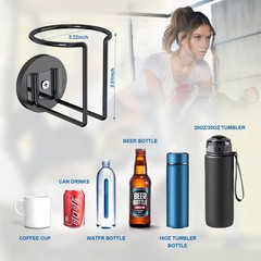 2 Pcs Magnetic Cup Holder, Drink Holder for Tractor black