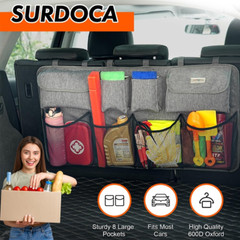 Car Trunk Organizer Super Capacity Hanging Car Storage Organizer with Lids, Spac