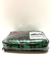 Stalwart Electric Green Plaid Automotive Heated Blanket 12 Volt Fleece NEW