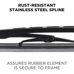 ClixWipers 20&Prime; + 20&Prime; Windshield Wiper Blades (2-Pack) – Conventional All-Steel