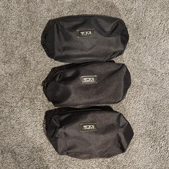 Tumi For Delta Black Travel Toiletry Bag Lot of 3