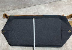 Vinga Sloane Travel Toiletry Bag Navy Tan Vegan Leather Recycled Materials Eco