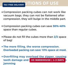 BAGAIL 4 Set/6 Set/8 Set Compression Packing Cubes Travel Accessories Expandable