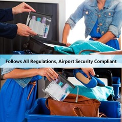 Versatile 4-Pack Clear Toiletry Bags – TSA Approved & Multi-Purpose Travel Use
