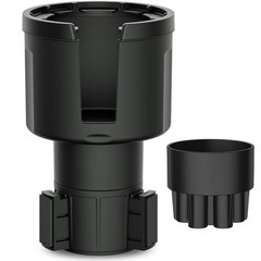 Swigzy Car Cup Holder Expander (Long Base) Holds 18-40 oz Base), Black