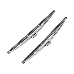 Universal 12in/30.48cm Windshield Wiper Blades, Stainless Steel Windshield