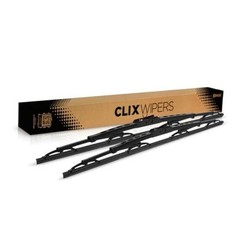ClixWipers 20&Prime; + 20&Prime; Windshield Wiper Blades (2-Pack) – Conventional All-Steel
