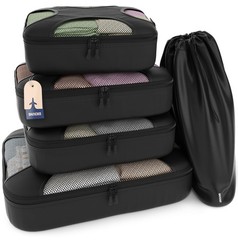 Shacke 5 Set Packing Cubes For Bags Laundry Bag Carry On Packing Accessories