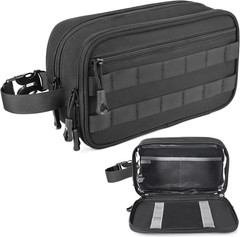 Tactical Toiletry Bag Travel Organizer for Men Wet Dry Shaving Dopp Kit