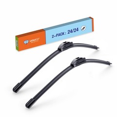 Wiper Blades 24&Prime; + 24&Prime; Automotive Windshield Wiper Blades for My Car Premium …