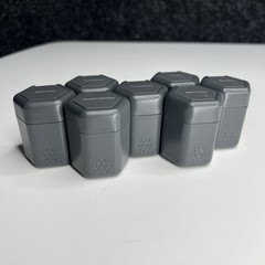 Cadence 7 Day Magnetic Travel Capsule Set Charcoal Monday Sunday TSA