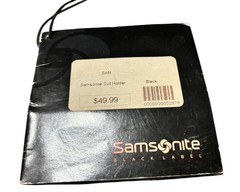 Samsonite Black Label Essentials Kit Hanging Travel Organizer Suit Holder Black