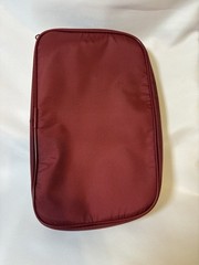 Hartmann Hanging Toiletry Bag Burgundy Maroon Travel Essentials 11x7x3in