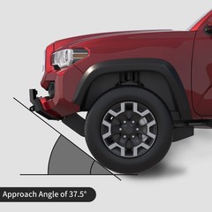 Steel Front Bumper Fit 2016-2023 Toyota Tacoma With Winch Plate D-Ring Mounts