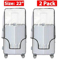 Transparent Suitcase PVC Travel Cover Luggage Dust Protector 2/3 Pack 22&Prime; 24 28&Prime;