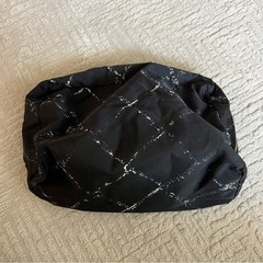 Chanel Pouch Travel Line Nylon Black White Women&rsquo;s Bag