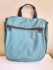 L.L.Bean Teal Hanging Toiletry Bag Personal Organizer Travel Dopp Kit Green