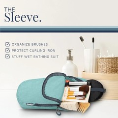 Travel Gear 3-Piece Hanging Travel Toiletry Bag Set with TSA Pouch, Dusty Teal