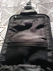 Hanging Toiletry Travel Organizer Black Canvas