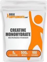 Bulk Supplements Creatine Monohydrate Micronized Powder 5g per Serving Pack of 1