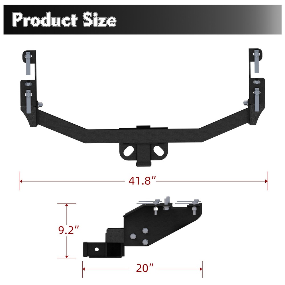 Rear Tow Bar Fit 2014-1018 Chevy Silverado 1500 & GMC Sierra 1500 All Styles