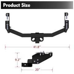 Rear Tow Bar Fit 2014 – 2018 Chevrolet Silverado 1500&GMC Sierra 1500 All Styles