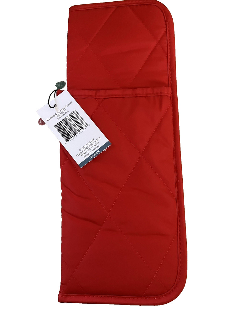 VERA BRADLEY CURLING AND FLAT IRONING COVER ~~ GOJI BERRY RED ~~