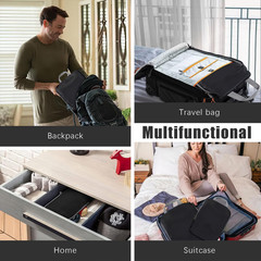 PANDA JOYS 4 Set Compression Packing Cubes Travel – Travel Accessories Expandabl