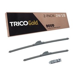 Gold 24&Prime; + 18&Prime; Premium Automotive Replacement Windshield Wiper Blades (Set of