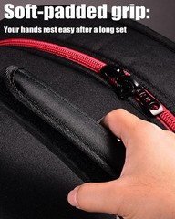 14in Snare Drum Case 12mm Padded Bag Black Travel Gig Storage